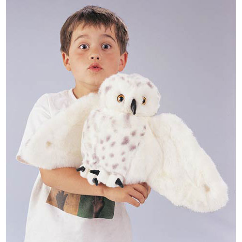 Owl, Snowy Hand Puppet